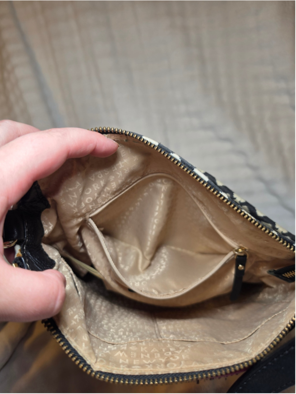 Kate Spade Crossbody Bag Black Beige Pink - Picture 6 of 7